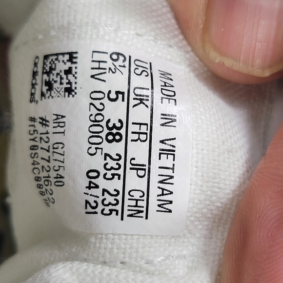 Adidas Nizza Trek White Gum Womens 6.5 - Picture 10 of 10